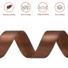 CLUEWR Brown Satin Ribbon, 1 Inch, 50 Yards view 3