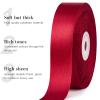 CLUEWR Wine Red Satin Ribbon, 1 Inch, 50 Yards view 4