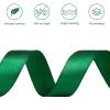 CLUEWR Dark Green Satin Ribbon, 1 Inch, 50 Yards view 3