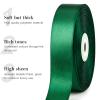 CLUEWR Dark Green Satin Ribbon, 1 Inch, 50 Yards view 4