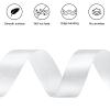 CLUEWR Silver Satin Ribbon, 1 Inch, 50 Yards view 3