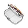 Square Pill Case for Purse or Pocket 2 Compartment Medicine Pill Box Portable Small Pill Organizer Carousel Travel Pillbox Medicine Vitamin Cod Liver Oil Storage Box view 3