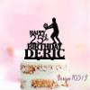 Volleyball Player Cake Topper, Male Volleyball Birthday Decoration, Personalized Volleyball Cake Topper, Sports Theme Cake Keepsake, Volleyball Party Cake Decoration view 1