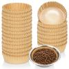 400 Pcs Bulk Pet Disposable Feeding Bowls Liner Cat Food Bowls Paper Liner Pets Disposable Feeding Bowl Small Paper Cat Plates for Small Dogs Cats Dish Bowl view 1