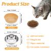 400 Pcs Bulk Pet Disposable Feeding Bowls Liner Cat Food Bowls Paper Liner Pets Disposable Feeding Bowl Small Paper Cat Plates for Small Dogs Cats Dish Bowl view 2