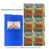 Big Top Deals USA Blue Paper Bag (5.25x3.2x8) with Snaps Veggie Chips Tomato Basil 6-Pack Custom Bundle Pack view 2