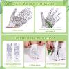 Threlaco 16 Pcs Reflexology Socks and Gloves with Tools Foot Reflexology Socks with Acupressure Gloves & 8 Pcs Massage Point Tools Foot Relief Acupressure Massager Set for Women and Men(Green) view 3
