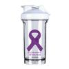 Alzheimer's Awareness 18 Ounce Shaker Bottle Drink Mixer Leak-proof Pre Workout Protein Shakes Meal Replacement Shakes Bottles 500ML/18 Oz White&-3 view 1