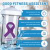 Alzheimer's Awareness 18 Ounce Shaker Bottle Drink Mixer Leak-proof Pre Workout Protein Shakes Meal Replacement Shakes Bottles 500ML/18 Oz White&-3 view 2