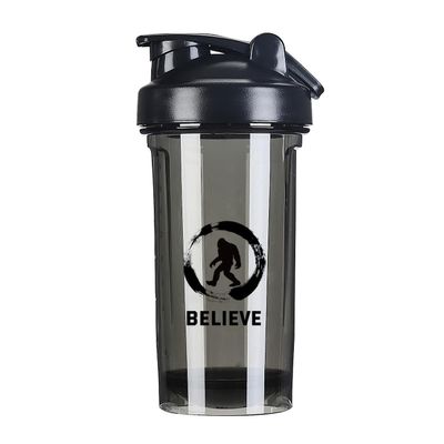 Believe in Bigfoot 1 18 Ounce Shaker Bottle Drink Mixer Leak-proof Pre Workout Protein Shakes Meal Replacement Shakes Bottles 500ML/18 Oz Black&-3&-3