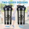 Believe in Bigfoot 1 18 Ounce Shaker Bottle Drink Mixer Leak-proof Pre Workout Protein Shakes Meal Replacement Shakes Bottles 500ML/18 Oz Black&-3&-3 view 3