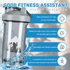 America Sasquatch Bigfoot Trees Forest 1 18 Ounce Shaker Bottle Drink Mixer Leak-proof Pre Workout Protein Shakes Meal Replacement Shakes Bottles 500ML/18 Oz Gray view 2