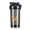 Childhood Cancer Survivor 18 Ounce Shaker Bottle Drink Mixer Leak-proof Pre Workout Protein Shakes Meal Replacement Shakes Bottles 500ML/18 Oz Black view 1