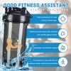 Childhood Cancer Survivor 18 Ounce Shaker Bottle Drink Mixer Leak-proof Pre Workout Protein Shakes Meal Replacement Shakes Bottles 500ML/18 Oz Black view 2
