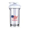 America Map Flag 1 18 Ounce Shaker Bottle Drink Mixer Leak-proof Pre Workout Protein Shakes Meal Replacement Shakes Bottles 500ML/18 Oz White&-3&-3&-3 view 1