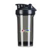 America Ukrainians Flag 18 Ounce Shaker Bottle Drink Mixer Leak-proof Pre Workout Protein Shakes Meal Replacement Shakes Bottles 500ML/18 Oz Black view 1