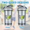 Butterfly Non Hodgkin lymphoma Cancer Awareness 18 Ounce Shaker Bottle Drink Mixer Leak-proof Pre Workout Protein Shakes Meal Replacement Shakes Bottles 500ML/18 Oz Gray view 3