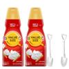Candy Freezer Liquid Coffee Creamer.- Two (2) 32 fl oz Bottles of Creamy Smooth Delightful Coffee Creamer and Mini Metal Spoon (Sweet & Creamy) Shovel Spoons view 1