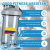 Colombia Map Flag 18 Ounce Shaker Bottle Drink Mixer Leak-proof Pre Workout Protein Shakes Meal Replacement Shakes Bottles 500ML/18 Oz Gray&-3&-3&-3 view 2