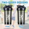 Believe in Bigfoot 2 18 Ounce Shaker Bottle Drink Mixer Leak-proof Pre Workout Protein Shakes Meal Replacement Shakes Bottles 500ML/18 Oz Black view 3