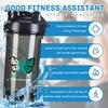 Butterfly Ovarian Cancer Awareness 18 Ounce Shaker Bottle Drink Mixer Leak-proof Pre Workout Protein Shakes Meal Replacement Shakes Bottles 500ML/18 Oz Black view 2