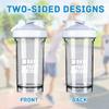 0 Days Without Sarcasm 1 18 Ounce Shaker Bottle Drink Mixer Leak-proof Pre Workout Protein Shakes Meal Replacement Shakes Bottles 500ML/18 Oz White view 3