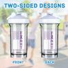 Breast Cancer Warrior Support Squad Alzheimer's Awareness 18 Ounce Shaker Bottle Drink Mixer Leak-proof Pre Workout Protein Shakes Meal Replacement Shakes Bottles 500ML/18 Oz White&-3&-3&-3 view 3