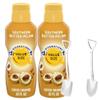 Southern Butter Pecan Liquid Coffee Creamer.- Pack of Two (2) 32 fl oz Bottles of Smooth & Creamy Delightful Coffee Creamer with Candy Freezer Mini Metal Shovel Spoons (Southern Butter Pecan) Shovel Spoons view 1