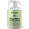 Codex Labs BIA Eczema Probiotic 30 Capsules | Synbiotic for Eczema-Prone Skin with Clinically Proven Probiotics & Prebiotic Blueberry | Gut-Skin Barrier & Immune Support | 30-Day Supply view 1