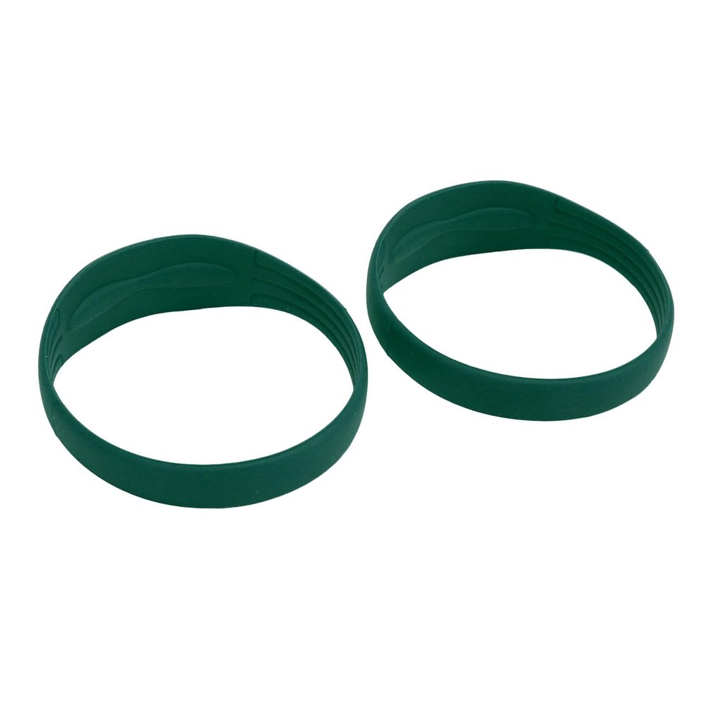 2PCS Patella Knee Support Strap, Silicone Patella Knee Braces Tendon Stabilizer Band Elastic Brace with Portable Bag for Basketball Running (Green)