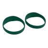 2PCS Patella Knee Support Strap, Silicone Patella Knee Braces Tendon Stabilizer Band Elastic Brace with Portable Bag for Basketball Running (Green) view 1