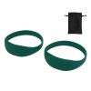 2PCS Patella Knee Support Strap, Silicone Patella Knee Braces Tendon Stabilizer Band Elastic Brace with Portable Bag for Basketball Running (Green) view 3