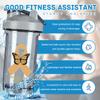 Childhood Cancer Awareness 18 Ounce Shaker Bottle Drink Mixer Leak-proof Pre Workout Protein Shakes Meal Replacement Shakes Bottles 500ML/18 Oz Gray&-3 view 2