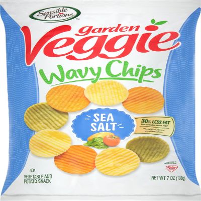 Sensible Portions Veggie Chips Sea Salt 7 oz (Pack of 12)