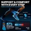 Dr. Brace Breathable Ankle Brace For Sprained Ankle, Slim Fit. Unique Multi-Function Removable Stabilizer- Quick Lace Up Ankle Support for Women Men, Easy to use for Injury, Sprain, Sports (Black - Orange, Medium) view 3