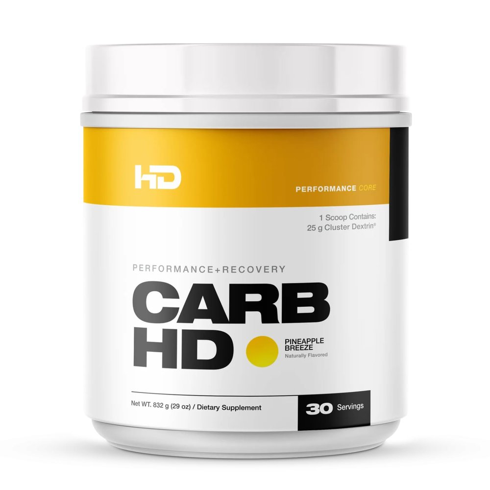 HD MUSCLE CarbHD Carbohydrate Formula | 25g Cluster Dextrin + 500mg Coconut Water Powder | Performance & Recovery Support | 30 Servings (Pineapple Breeze)