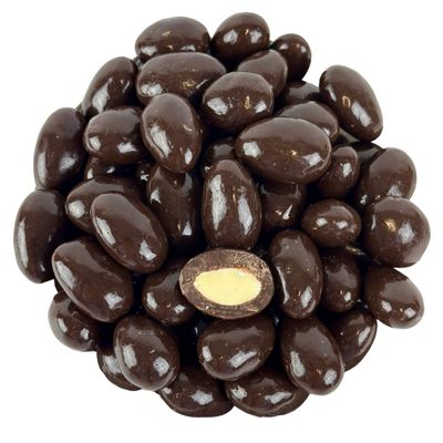 Dark Chocolate Sea Salt Covered Almonds, 1 Pound