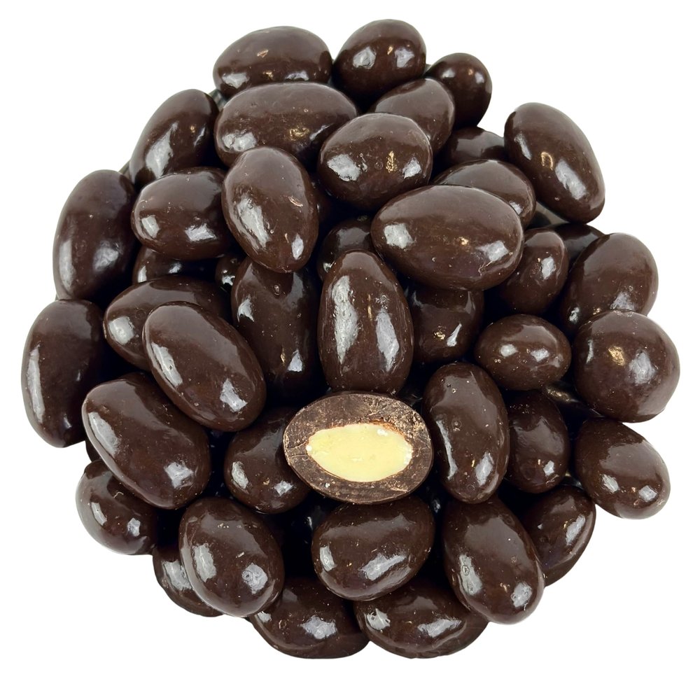 Dark Chocolate Sea Salt Covered Almonds, 1 Pound
