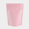 100 Pcs Frosted Window & Matte Colored Aluminum Zipper Seal Pouch Packaging Bags Stand Up Bottom Gusset Food Packaging Bags, Pet Treats (Pink, 7.48 inch x 11.42 inch) view 4