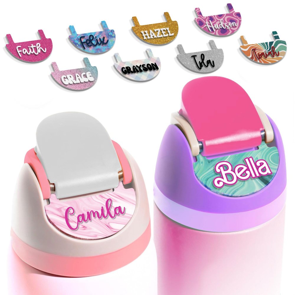Name Plate, Customized Name Tag 24 32 40 Oz, Customized Name Plate, Personalized Lid Topper, Accessories