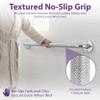 16 Inch Grab Bars for Bathtubs and Showers - Chrome Knurled Bathroom Safety Rail Handle - Non Slip Textured Grip Handicap Grab Bar for Seniors, 250 lbs Weight Support Capacity view 4