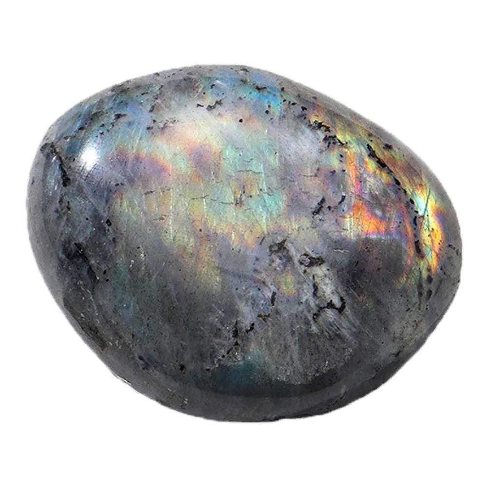 beisup Irregular Natural Labradorite Palm Ston Polished Worry Stones Pebble Healing Crystal Gemstones for Anxiety Gifts for Women Men Energy Balancing Therapy,130g