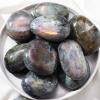 beisup Irregular Natural Labradorite Palm Ston Polished Worry Stones Pebble Healing Crystal Gemstones for Anxiety Gifts for Women Men Energy Balancing Therapy,130g view 2