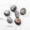 beisup Irregular Natural Labradorite Palm Ston Polished Worry Stones Pebble Healing Crystal Gemstones for Anxiety Gifts for Women Men Energy Balancing Therapy,130g view 3