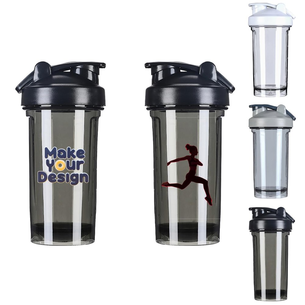 Custom Shaker Bottle 18 Oz for Men and Women, Personalized Protein Shaker Bottle with Logo, Text or Picture, Shaker Bottle for Protein Shakes and Pre/Post Workout, Custom Gifts