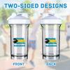 Bahamas Flag 18 Ounce Shaker Bottle Drink Mixer Leak-proof Pre Workout Protein Shakes Meal Replacement Shakes Bottles 500ML/18 Oz White view 3