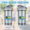 Bahamas Flag 18 Ounce Shaker Bottle Drink Mixer Leak-proof Pre Workout Protein Shakes Meal Replacement Shakes Bottles 500ML/18 Oz Gray&-3&-3 view 3