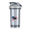 America Flag Tractor Born to Be Farmer 2 18 Ounce Shaker Bottle Drink Mixer Leak-proof Pre Workout Protein Shakes Meal Replacement Shakes Bottles 500ML/18 Oz Gray view 1