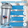 America Flag Tractor Born to Be Farmer 2 18 Ounce Shaker Bottle Drink Mixer Leak-proof Pre Workout Protein Shakes Meal Replacement Shakes Bottles 500ML/18 Oz Gray view 2