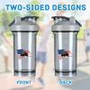 America Flag Tractor Born to Be Farmer 2 18 Ounce Shaker Bottle Drink Mixer Leak-proof Pre Workout Protein Shakes Meal Replacement Shakes Bottles 500ML/18 Oz Gray view 3